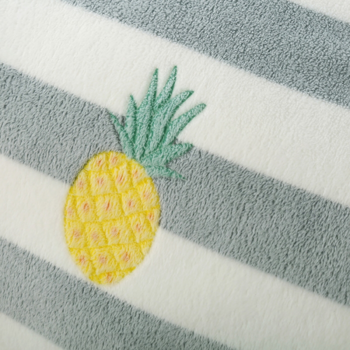 91家纺网 家纺一手货源 找家纺 好艺佳新款240克雪花绒毯法莱绒毯床单加厚毛毯菠萝纹