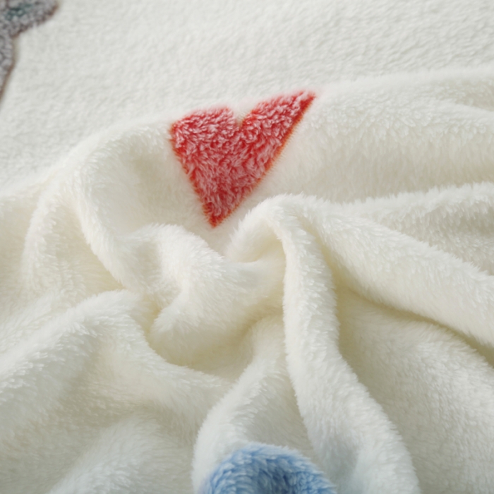 91家纺网 家纺一手货源 找家纺 好艺佳新款240克雪花绒毯法莱绒毯床单加厚毛毯动物世界