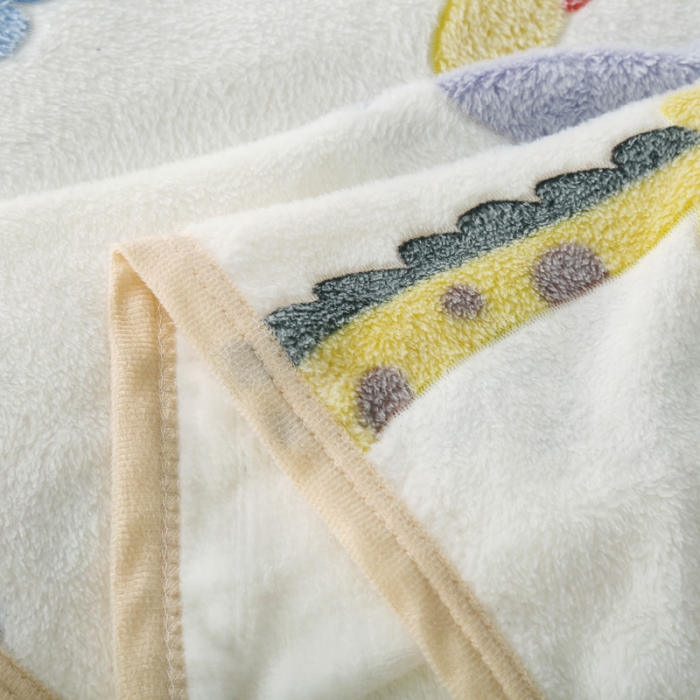 91家纺网 家纺一手货源 找家纺 好艺佳新款240克雪花绒毯法莱绒毯床单加厚毛毯动物世界