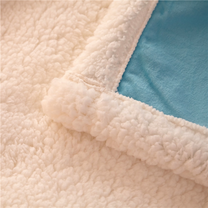 91家纺网 家纺一手货源 找家纺 北纬27度 2020新款羊羔绒多功能毯被套双用 面包家族