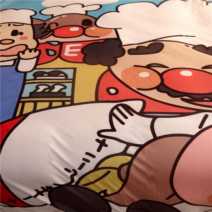 91家纺网 家纺一手货源 找家纺 北纬27度 2020新款羊羔绒多功能毯被套双用 面包家族