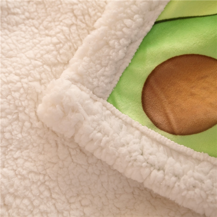 91家纺网 家纺一手货源 找家纺 北纬27度 2020新款羊羔绒多功能毯被套双用 牛油果