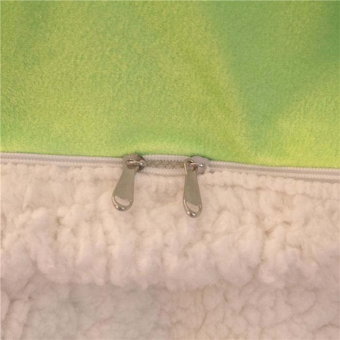 91家纺网 家纺一手货源 找家纺 北纬27度 2020新款羊羔绒多功能毯被套双用 牛油果