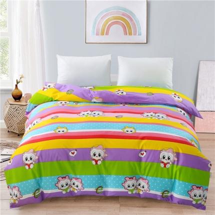 91家纺网 家纺一手货源 找家纺 雨萝家纺 2020新款纯棉印花被套 可爱小宝贝