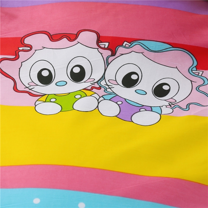 91家纺网 家纺一手货源 找家纺 雨萝家纺 2020新款纯棉印花被套 可爱小宝贝