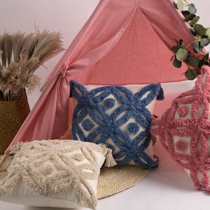 91家纺网 家纺一手货源 找家纺 （总） 恋佳 2020新款全棉簇绒绣抱枕套