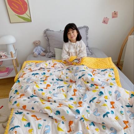 91家纺网 家纺一手货源 找家纺 （总）美乐迪 2020新款豆豆被毯模特图