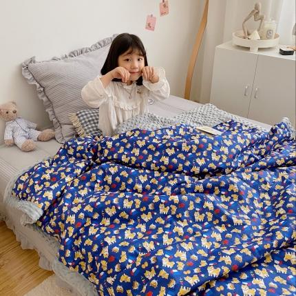 91家纺网 家纺一手货源 找家纺 （总）美乐迪 2020新款豆豆被毯模特图