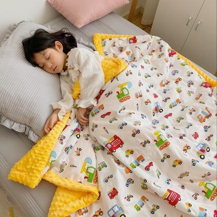 91家纺网 家纺一手货源 找家纺 （总）美乐迪 2020新款豆豆被毯模特图