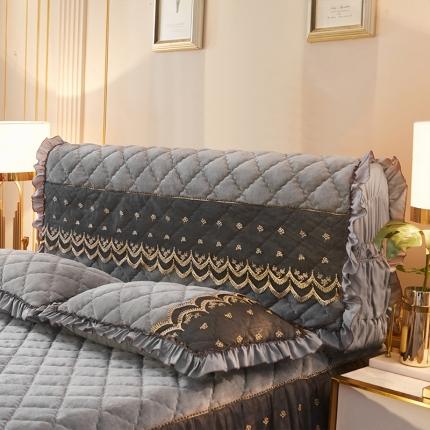 91家纺网 家纺一手货源 找家纺 （总）情恒家纺 2025法莱绒贵族风范全包床头罩大靠背靠垫