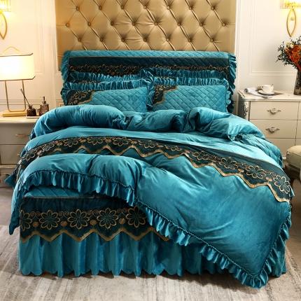 91家纺网 家纺一手货源 找家纺 （总）情恒 2025新款水晶绒皇家豪庭系列四件套