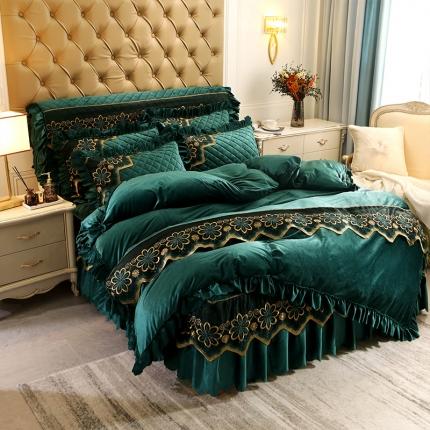 91家纺网 家纺一手货源 找家纺 （总）情恒 2025新款水晶绒皇家豪庭单被套