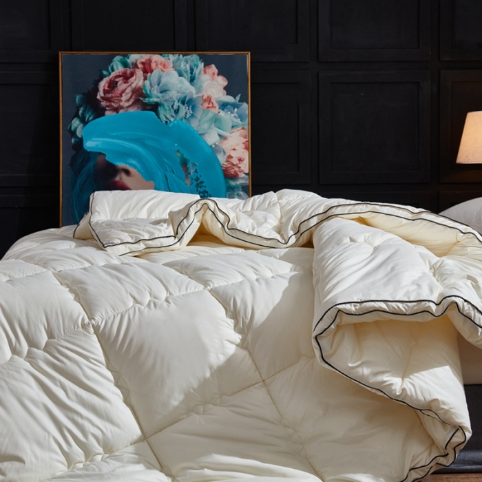 91家纺网 家纺一手货源 找家纺 （总）啊雅家居 2025新款柔赛丝保暖立体羽丝绒冬被