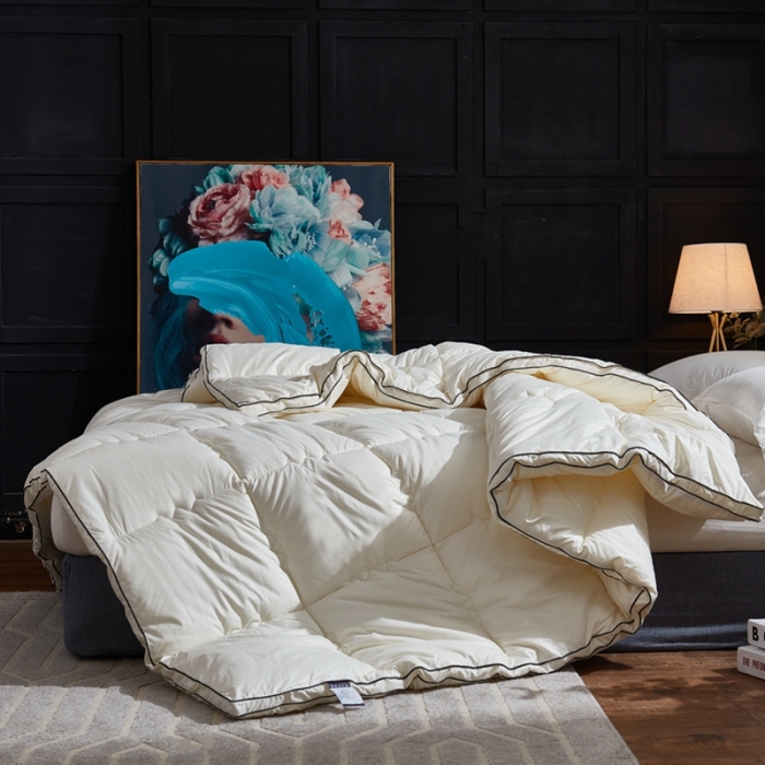 91家纺网 家纺一手货源 找家纺 （总）啊雅家居 2025新款柔赛丝保暖立体羽丝绒冬被