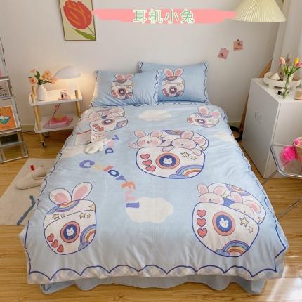 91家纺网 家纺一手货源 找家纺 （总）星期八 2020原创设计师款牛奶绒四件套