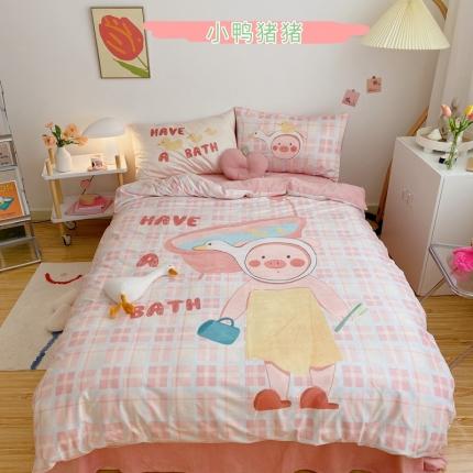 91家纺网 家纺一手货源 找家纺 （总）星期八 2020原创设计师款牛奶绒四件套