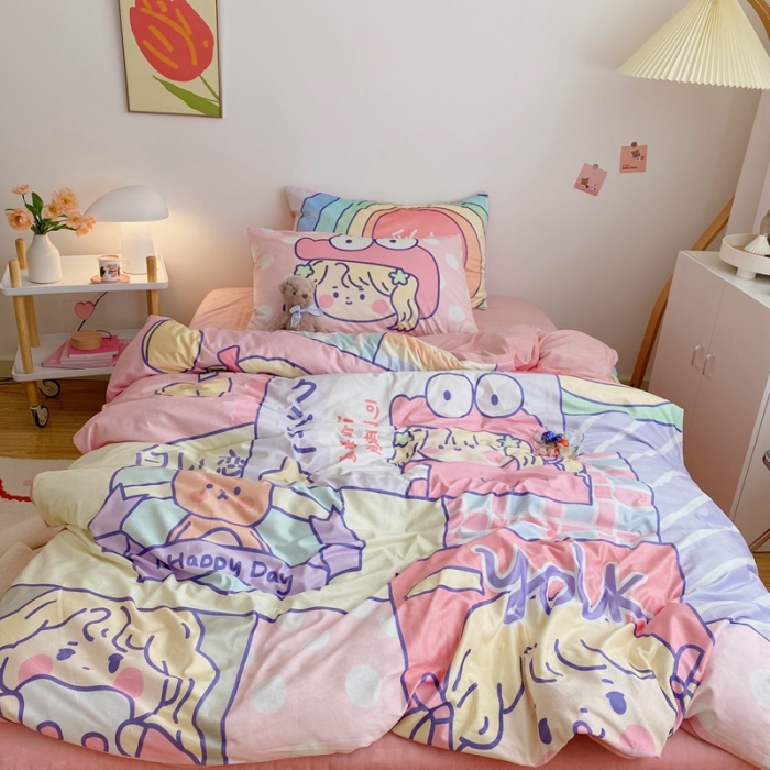 91家纺网 家纺一手货源 找家纺 （总）星期八 2020原创设计师款牛奶绒四件套