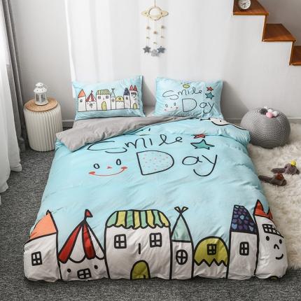 91家纺网 家纺一手货源 找家纺 【91特价】十九色 高克重宝宝绒数码印花四件套