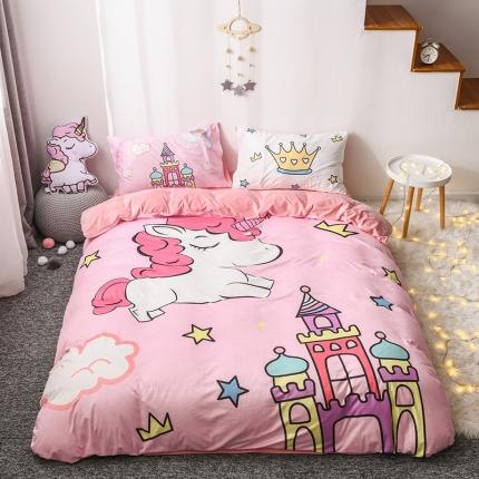 91家纺网 家纺一手货源 找家纺 【91特价】十九色 高克重宝宝绒数码印花四件套