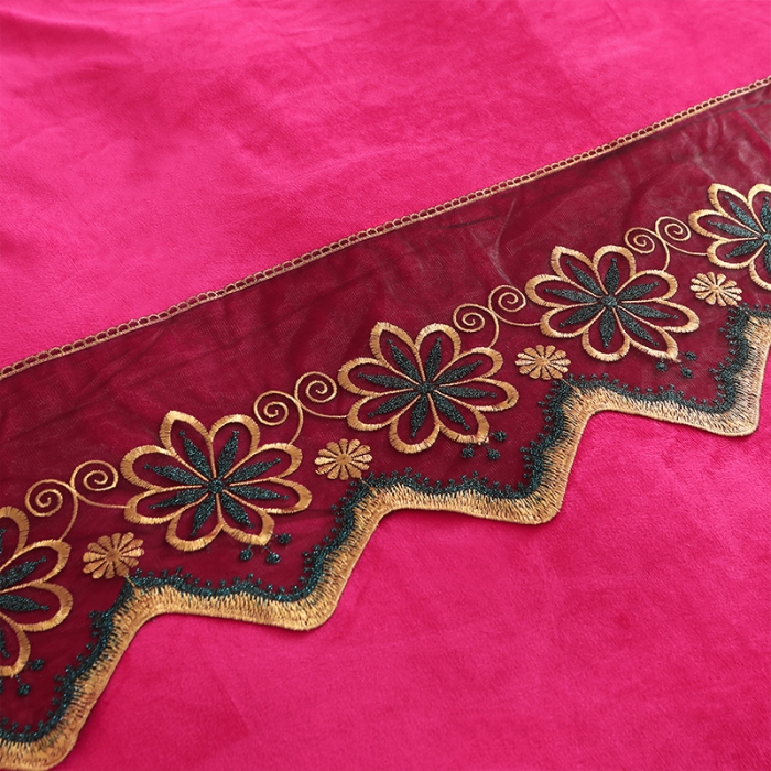 91家纺网 家纺一手货源 找家纺 情恒 2025新款水晶绒皇家豪庭全包床头罩大靠背靠垫 玫红色