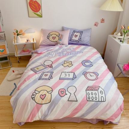 星期八 2020原创设计师款牛奶绒四件套 梦幻日历