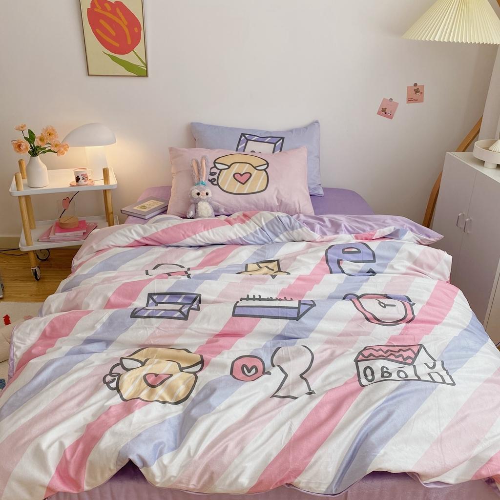 91家纺网 家纺一手货源 找家纺 星期八 2020原创设计师款牛奶绒四件套 梦幻日历