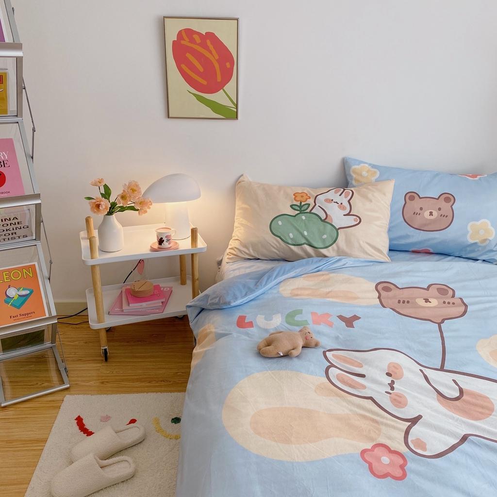 91家纺网 家纺一手货源 找家纺 星期八 2020原创设计师款牛奶绒四件套 气球小熊