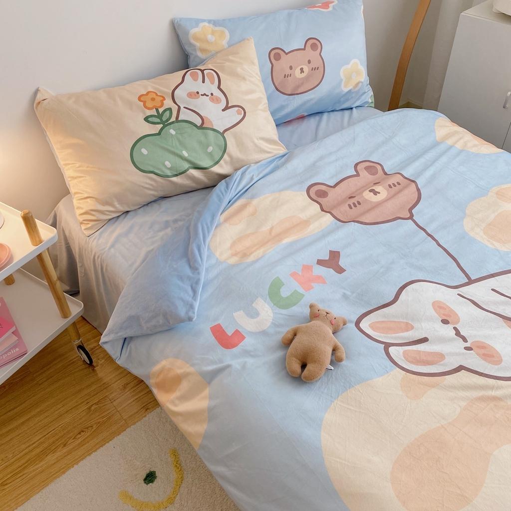 91家纺网 家纺一手货源 找家纺 星期八 2020原创设计师款牛奶绒四件套 气球小熊