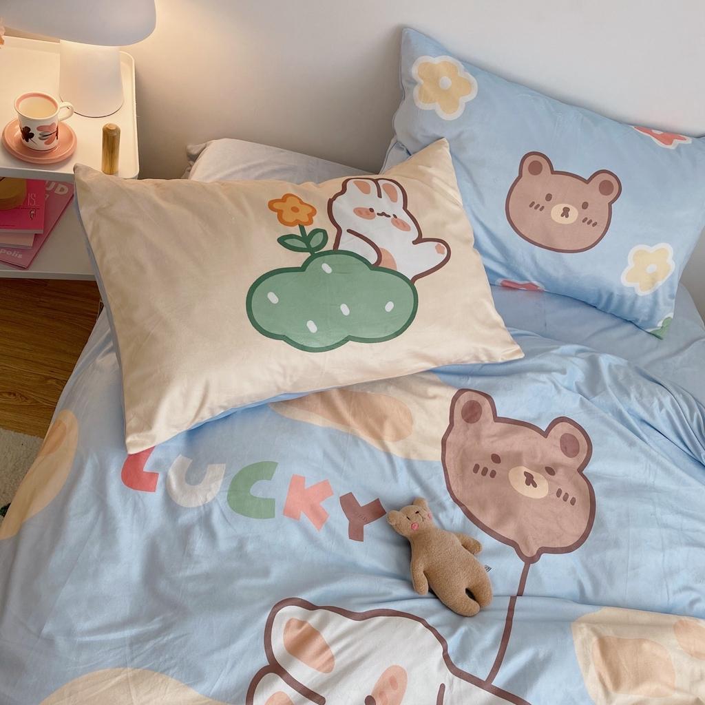 91家纺网 家纺一手货源 找家纺 星期八 2020原创设计师款牛奶绒四件套 气球小熊