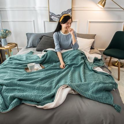 91家纺网 家纺一手货源 找家纺 （总）印季 2023新款多彩高密针织羊羔绒毛毯