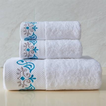 91家纺网 家纺一手货源 找家纺 （总）安力森/诚臻酒店用品 2023新款铂金段绣花毛巾浴巾