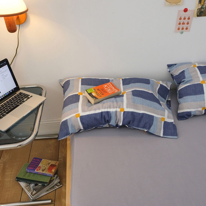 91家纺网 家纺一手货源 找家纺 （总）艾沁2020新款日系简约风全棉四件套