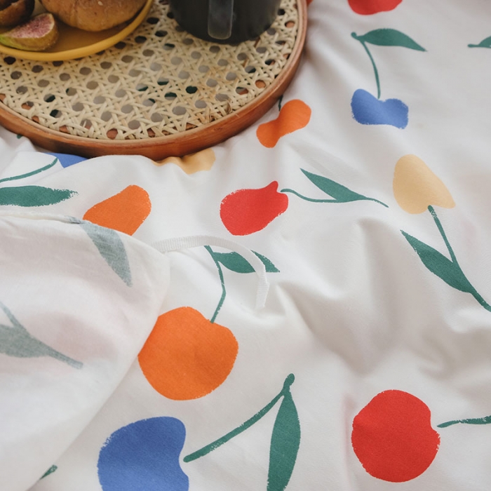 91家纺网 家纺一手货源 找家纺 （总）艾沁2020新款田园风全棉纯棉四件套