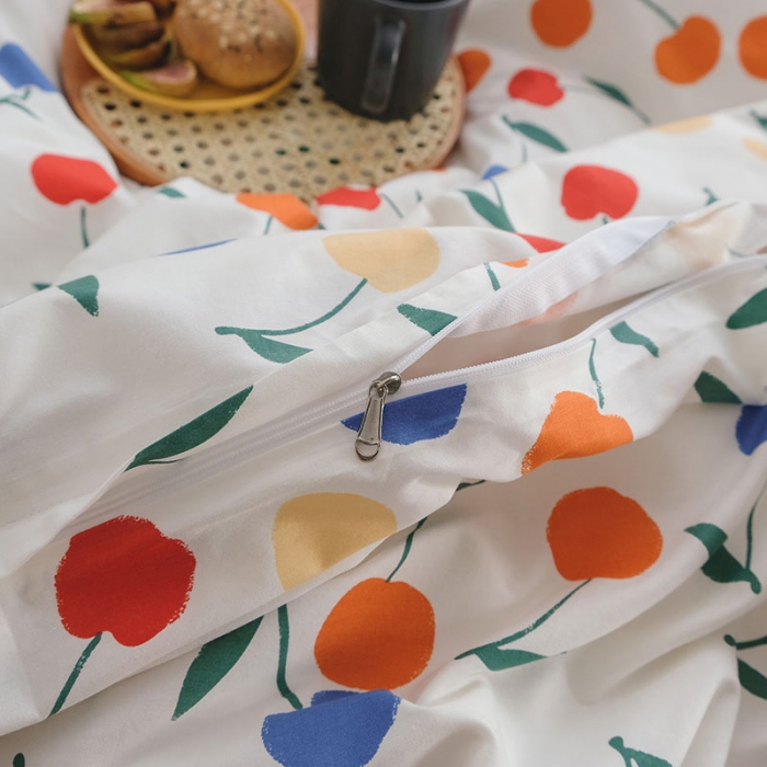 91家纺网 家纺一手货源 找家纺 （总）艾沁2020新款田园风全棉纯棉四件套