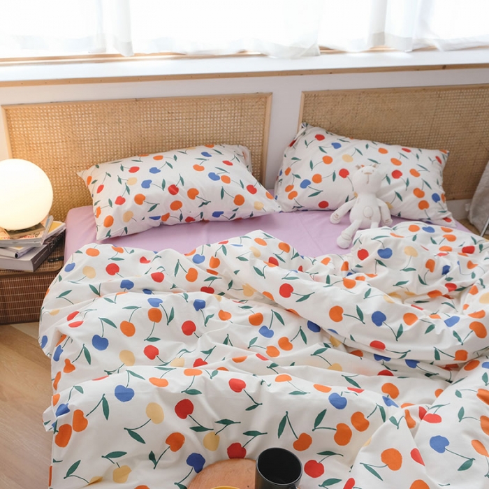 91家纺网 家纺一手货源 找家纺 （总）艾沁2020新款田园风全棉纯棉四件套