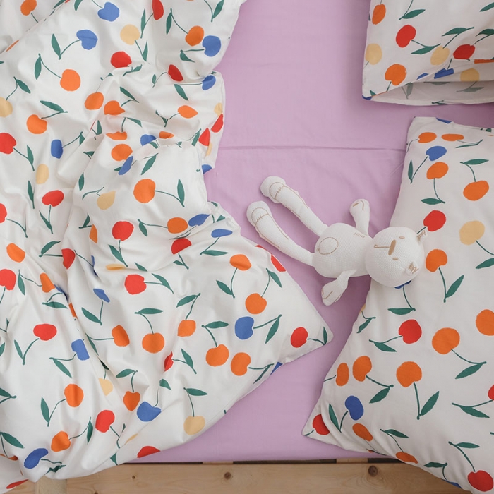 91家纺网 家纺一手货源 找家纺 艾沁2020新款田园风全棉纯棉四件套 彩果