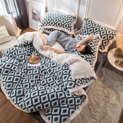 91家纺网 家纺一手货源 找家纺 （总）印季家纺 2024新款提花立体舒棉绒四件套