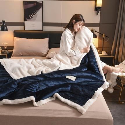 91家纺网 家纺一手货源 找家纺 （总）印季 2023新款三层加厚复合羊羔绒毛毯