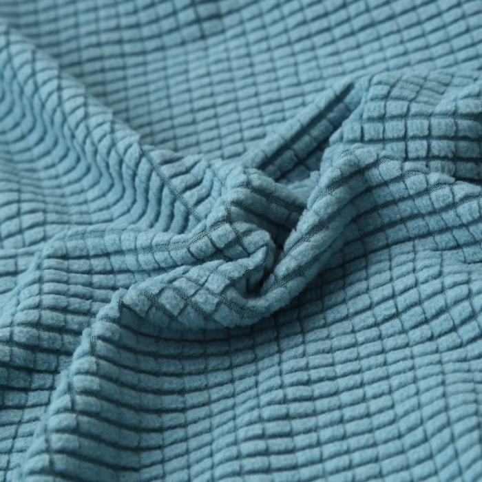 91家纺网 家纺一手货源 找家纺 雅竹 摇粒绒裙边款沙发床套 天蓝