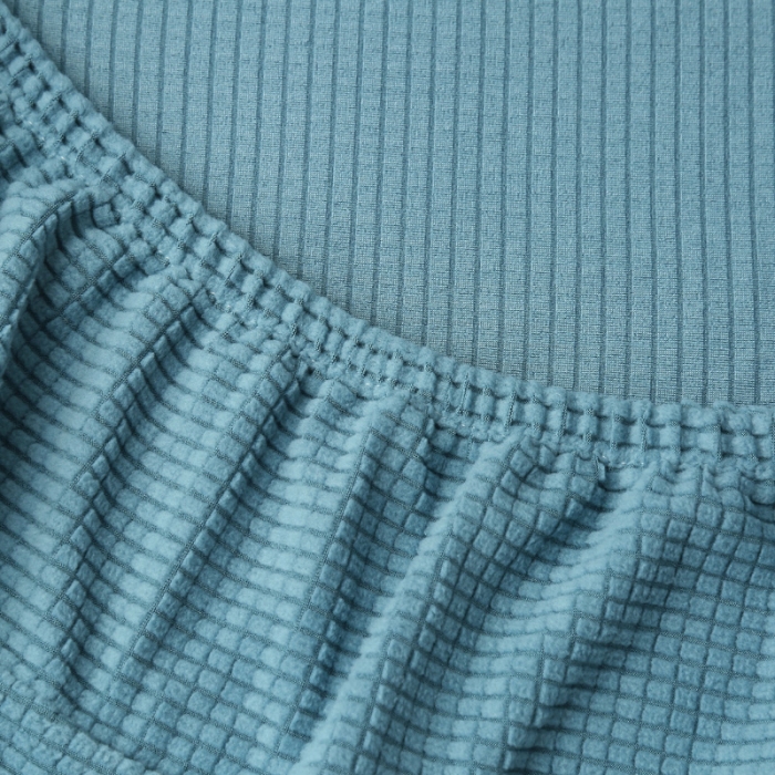 91家纺网 家纺一手货源 找家纺 雅竹 摇粒绒裙边款沙发床套 天蓝