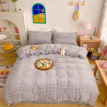 91家纺网 家纺一手货源 找家纺 （总）顾里 2020新款韩国ins高端保暖牛奶绒套件