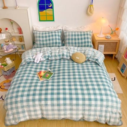 91家纺网 家纺一手货源 找家纺 （总）顾里 2020新款韩国ins高端保暖牛奶绒套件