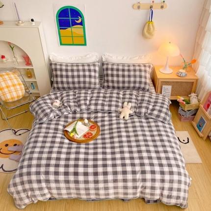 91家纺网 家纺一手货源 找家纺 （总）顾里 2020新款韩国ins高端保暖牛奶绒套件