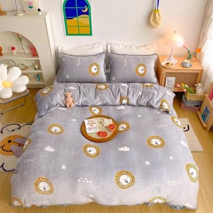 91家纺网 家纺一手货源 找家纺 （总）顾里 2020新款韩国ins高端保暖牛奶绒套件