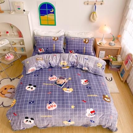 91家纺网 家纺一手货源 找家纺 （总）顾里 2020新款韩国ins高端保暖牛奶绒套件