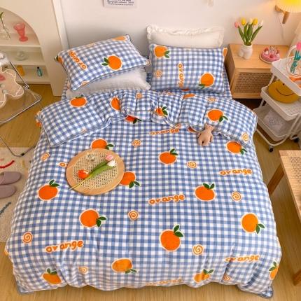 91家纺网 家纺一手货源 找家纺 （总）顾里 2020新款韩国ins高端保暖牛奶绒套件