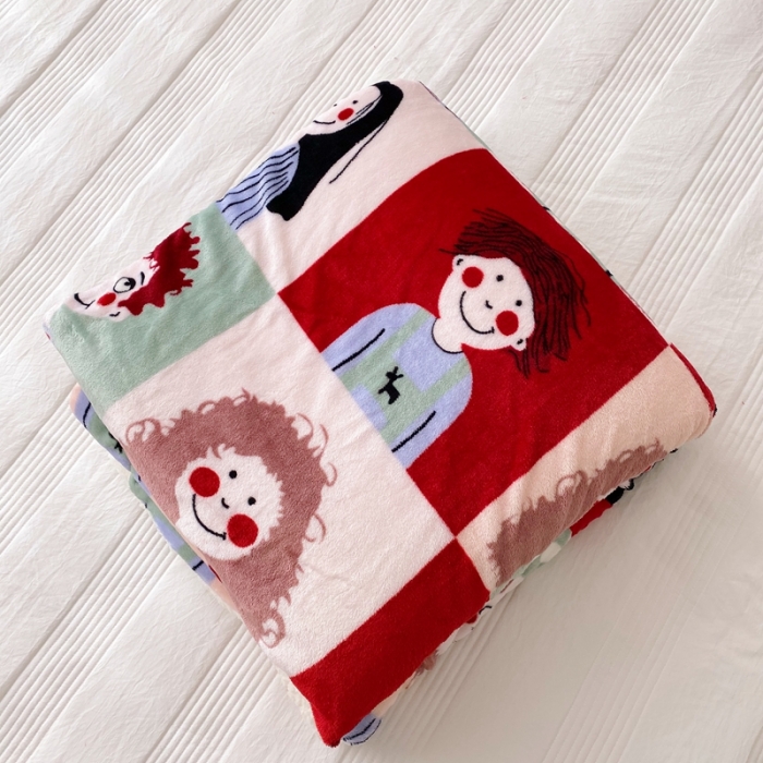 91家纺网 家纺一手货源 找家纺 顾里2020新款ins网红少女心温暖牌羊羔绒毯 巴黎故事