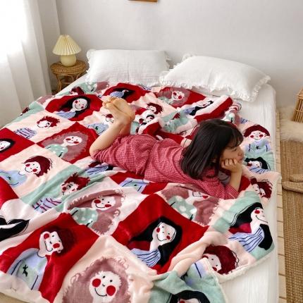 91家纺网 家纺一手货源 找家纺 （总）顾里2020新款ins网红少女心温暖牌羊羔绒毯