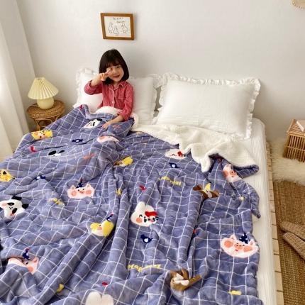 91家纺网 家纺一手货源 找家纺 （总）顾里2020新款ins网红少女心温暖牌羊羔绒毯