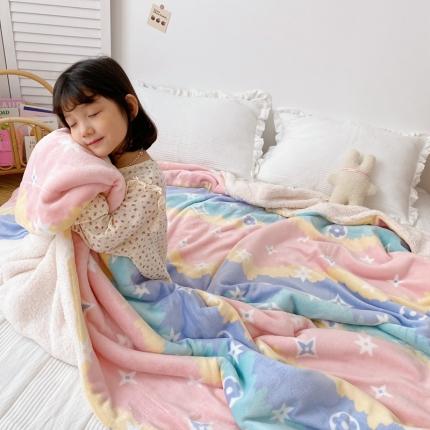 91家纺网 家纺一手货源 找家纺 （总）顾里2020新款ins网红少女心温暖牌羊羔绒毯